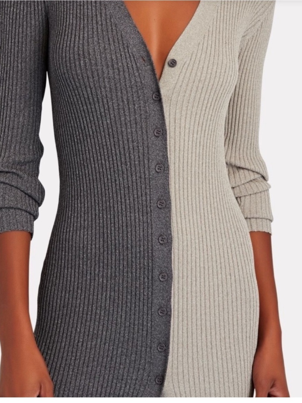 New STAUD Shoko Color Blocked
Cardigan Sweater Dress - Picture 3 of 14